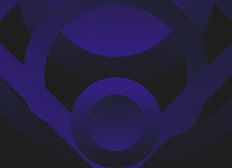 Vibrant Irregular Geometric Abstract blue line gradient color central with noise design on black background