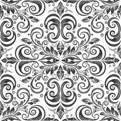 Vector geometric flower coloring book shapes and pattern background.
3