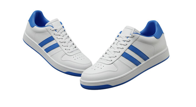 blue sport shoes