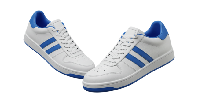 blue sport shoes