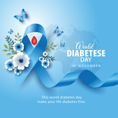 Naklejka na ściany i meble World Diabetes day. November 14,vector logo type icon. abstract Vector illustration