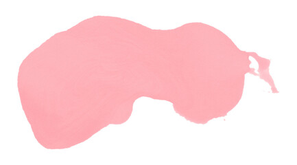 pink watercolor splash brush isolated on transparent background