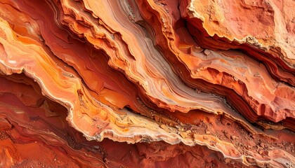 Stunning red rock formations create a natural abstract pattern, perfect for backgrounds, textures, and earthy design projects, bringing warmth and depth