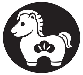 午年の馬のスタンプ