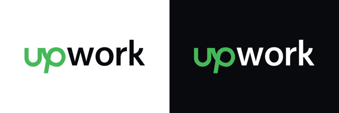 Upwork app logo for branding and UI mockups on transparent background
