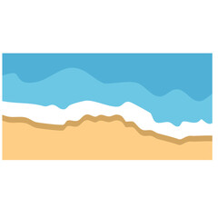 Beach land the end of sea