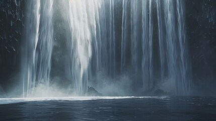 Natural Waterfall Wonders: Flowing Streams, Green Forests, and Fresh Landscapes of Spring Rivers & Cascades