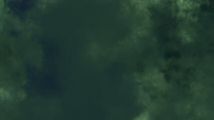 Dark and moody forest green smoke or cloud texture background. Abstract deep teal or dark emerald grunge surface.