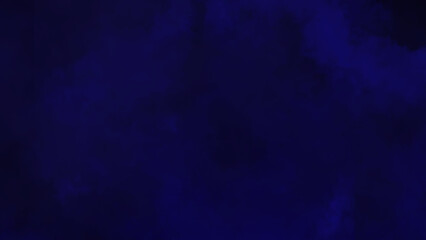 Dark and moody midnight blue smoke or fog background texture. Abstract deep navy cloud effect or watercolor wash backdrop. © MS