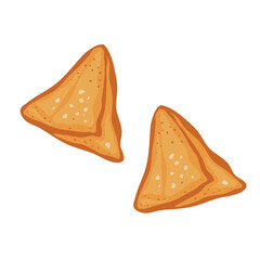 Samosa stuffed deep fried