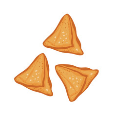 Samosa stuffed deep fried