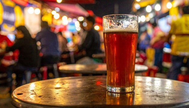 Local Brew at Bustling KL Hawker Stall