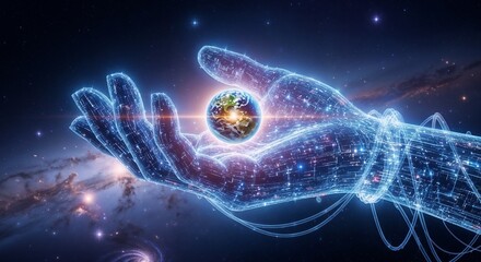 digital space background