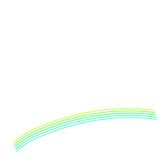Multi color curve line