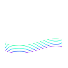 Multi color curve line