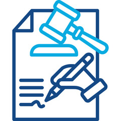 Code Of Conduct line color icon