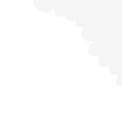 Obraz premium Funny cloud corner border