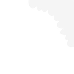 Obraz premium Funny cloud corner border