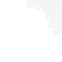 Obraz premium Funny cloud corner border