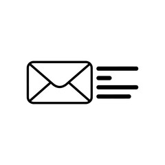 Fast Mail or Quick Email Delivery Icon Transparent