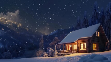 Snow-Covered Countryside: Old Barns, Cozy Cottages, and Icy Forest Scenes—A Winter Nature & Holiday Escape