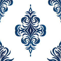 Colorful vintage ceramic tiles wall decoration. Turkish ceramic tiles wall background. Sicilian ceramic style tile, featuring blue decorative flourishes with floral elements.