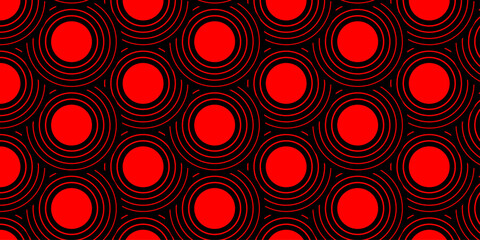 Overlapping creative diamond circle abstract pattern background with waves texture. Seamless ornament curve design fabric background.	
