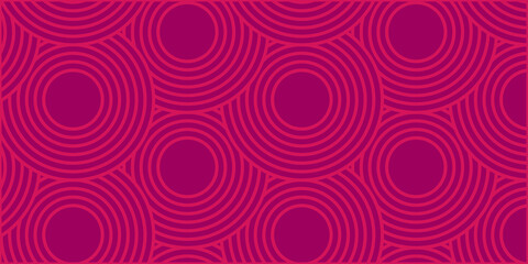 Overlapping creative diamond circle abstract pattern background with waves texture. Seamless ornament curve design fabric background.	