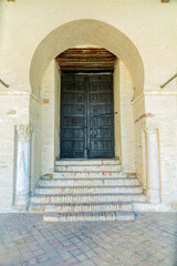 Wooden door in Kairouan Grand Mosque