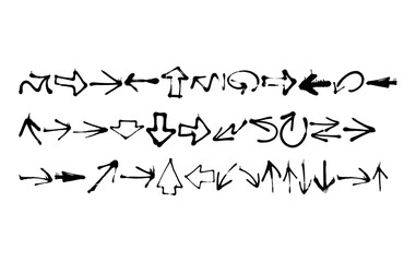 Collection of Graffiti Spray Arrows Spray Art 