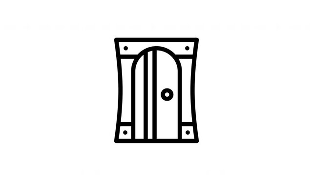 sharpener minimalist stroke animation