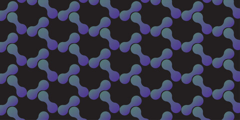 Black pattern of metabol dots on transparent background. Seamless pattern of connected dots, metabol. Set of abstract geometric minimalistic modern compositions.