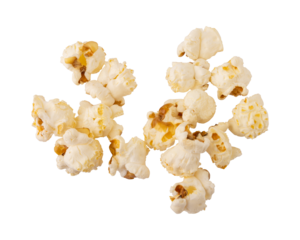 Popcorn isolated on transparent background