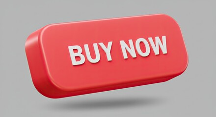 Click this vibrant red 'Buy Now' button to boost conversions and drive sales, perfect for e-commerce promotions, marketing campaigns, and call-to-action designs that grab attention
