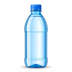 A clear plastic bottle filled with refreshing, transparent, potable water