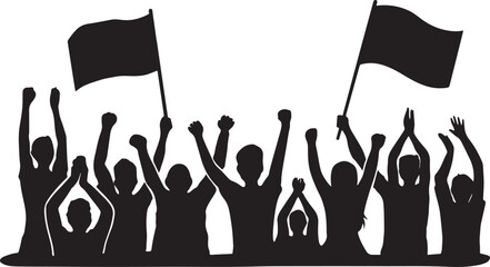 Colorful Cat Illustration with Geometric Shapes and Helvetica and Courier Fonts