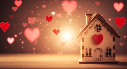 Love in the Home - A Heartfelt Valentines Day Scene.