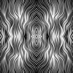 Black And White Pattern Vector. Geometric Retro Vintage Pattern. Repeated And Decorative Design That Can Be Used For Packaging, Decorating, Interior Design, Wallpapers, and Banners.