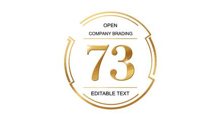 Open Company Branding Design, Editable Text Style, Modern Graphic, Professional Environment, Creative Viewpoint, Elegant Concept