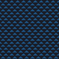 Simple geometric pattern abstract square shapes motif classic blue minimal background. Small triangle elements modern fabric design textile swatch ladies dress, man shirt all over print block.