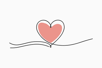 Love line art  vector design 