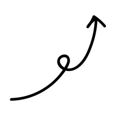 Arrow line, black, background PNG