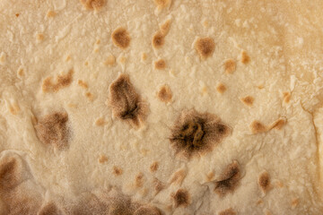 Close up abstract flatbread texture background
