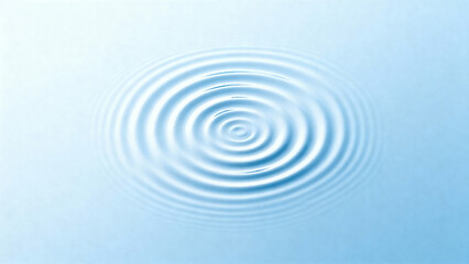 Obraz premium Water ripples on blue surface