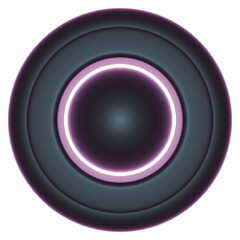Purple Neon Sci-Fi Energy Rings