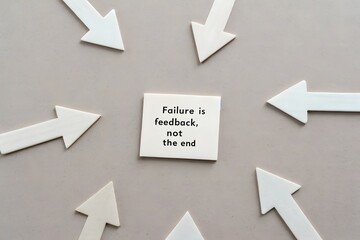 Insightful Quote on Failure Emphasizing Feedback and Growth Journey