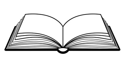 open book vector illustration