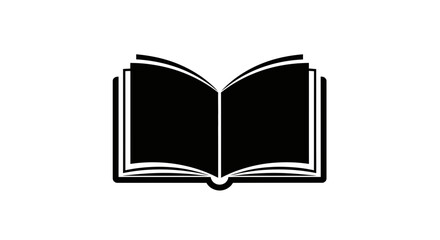 open book isolated on white background