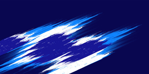 Vibrant Blue and Purple Brush Texture Halftone Effect Grunge Sports Background for Dynamic Banner or Poster Design with Energetic and Active Atmosphere