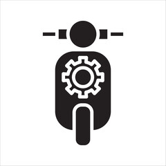 Gear Vector Icon Settings.technology settings for mobile phones, laptops, motorbikes, cars,